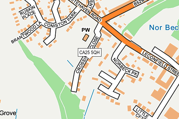 CA25 5QH map - OS OpenMap – Local (Ordnance Survey)