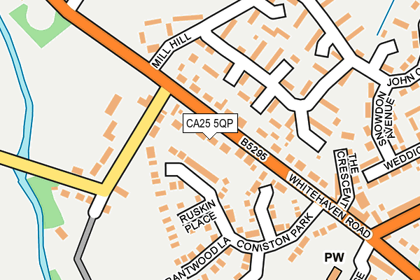 CA25 5QP map - OS OpenMap – Local (Ordnance Survey)