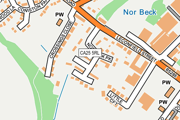 CA25 5RL map - OS OpenMap – Local (Ordnance Survey)