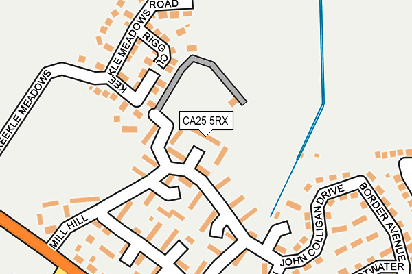 CA25 5RX map - OS OpenMap – Local (Ordnance Survey)