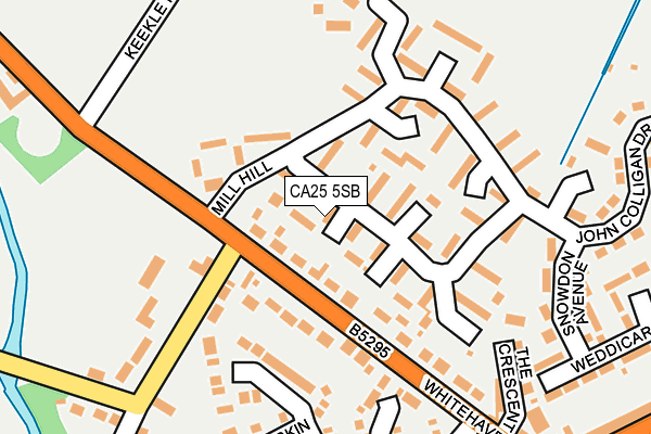 CA25 5SB map - OS OpenMap – Local (Ordnance Survey)