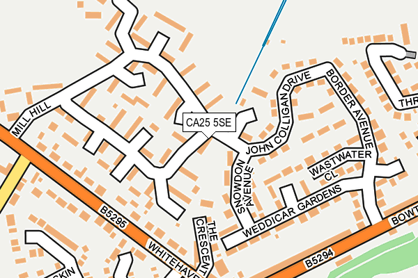 CA25 5SE map - OS OpenMap – Local (Ordnance Survey)