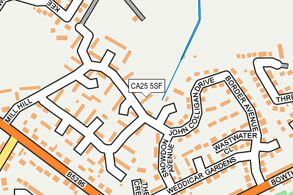 CA25 5SF map - OS OpenMap – Local (Ordnance Survey)