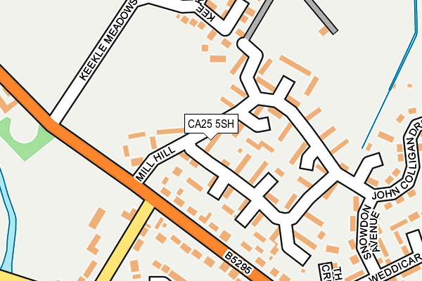 CA25 5SH map - OS OpenMap – Local (Ordnance Survey)