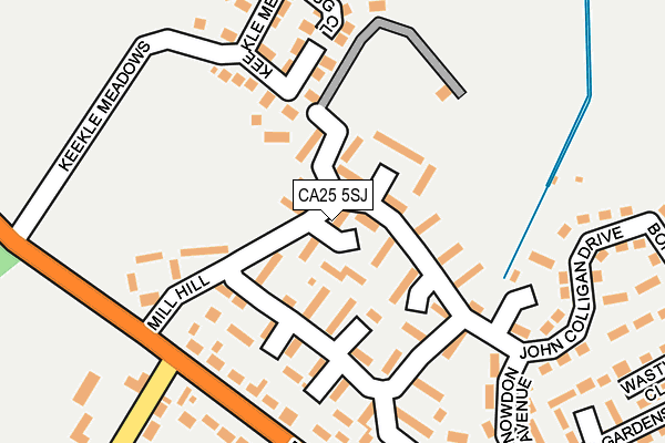 CA25 5SJ map - OS OpenMap – Local (Ordnance Survey)
