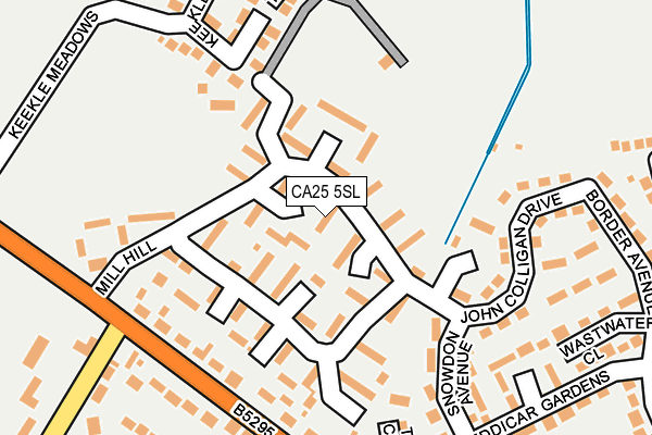 CA25 5SL map - OS OpenMap – Local (Ordnance Survey)