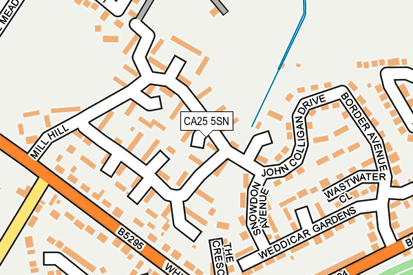 CA25 5SN map - OS OpenMap – Local (Ordnance Survey)