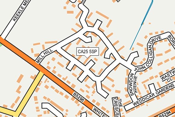 CA25 5SP map - OS OpenMap – Local (Ordnance Survey)