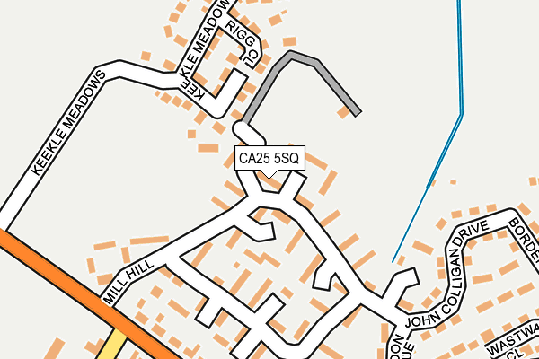 CA25 5SQ map - OS OpenMap – Local (Ordnance Survey)