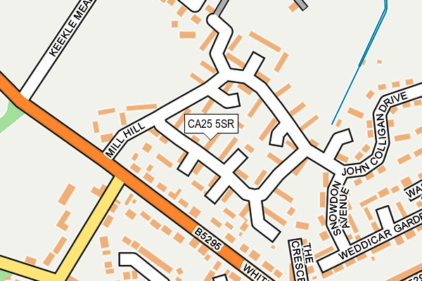 CA25 5SR map - OS OpenMap – Local (Ordnance Survey)