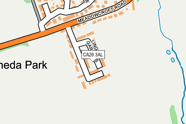 CA26 3AL map - OS OpenMap – Local (Ordnance Survey)