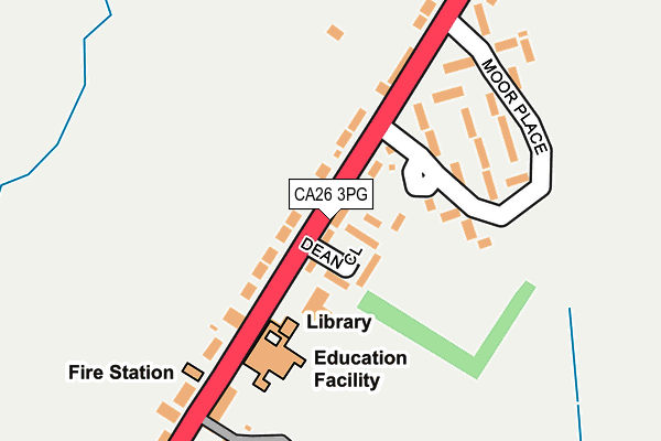 CA26 3PG map - OS OpenMap – Local (Ordnance Survey)