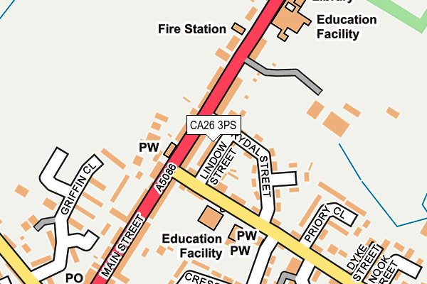 CA26 3PS map - OS OpenMap – Local (Ordnance Survey)