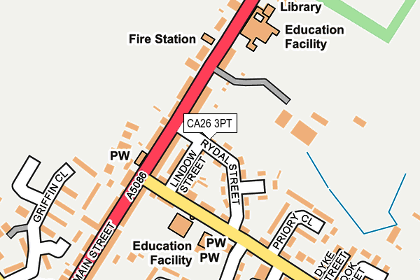 CA26 3PT map - OS OpenMap – Local (Ordnance Survey)
