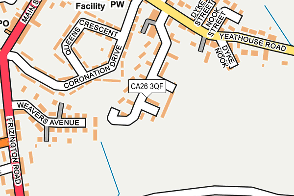 CA26 3QF map - OS OpenMap – Local (Ordnance Survey)