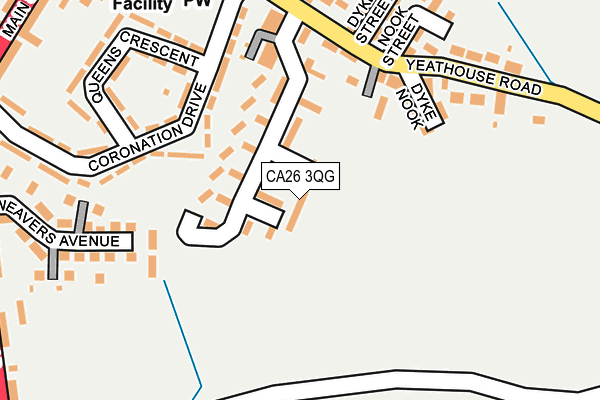 CA26 3QG map - OS OpenMap – Local (Ordnance Survey)