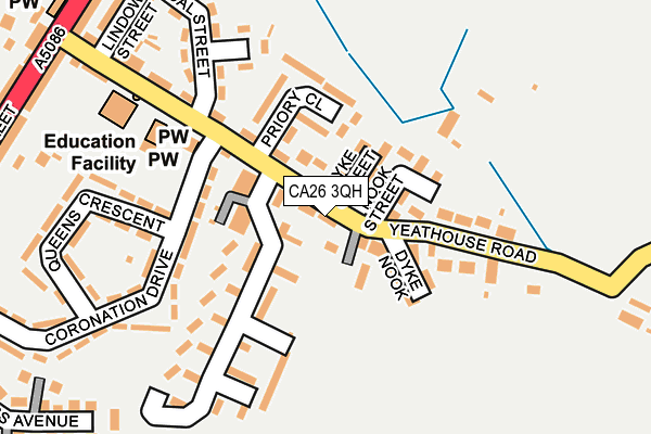 CA26 3QH map - OS OpenMap – Local (Ordnance Survey)