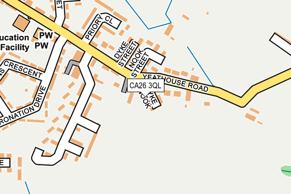 CA26 3QL map - OS OpenMap – Local (Ordnance Survey)