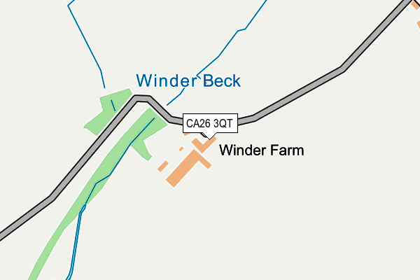 CA26 3QT map - OS OpenMap – Local (Ordnance Survey)