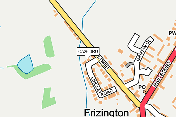 CA26 3RU map - OS OpenMap – Local (Ordnance Survey)