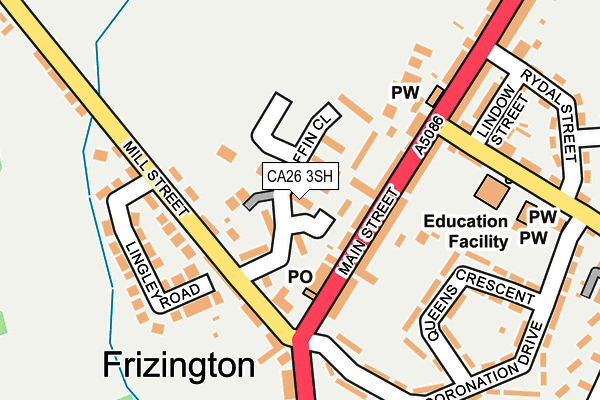 CA26 3SH map - OS OpenMap – Local (Ordnance Survey)