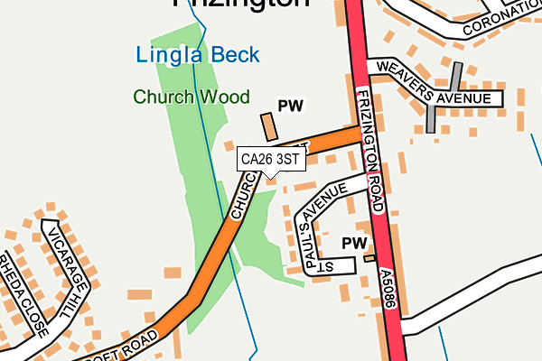 CA26 3ST map - OS OpenMap – Local (Ordnance Survey)