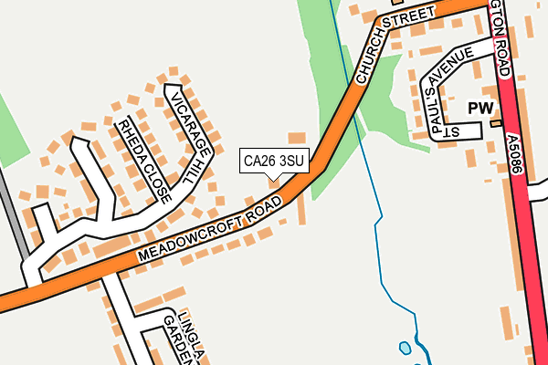 CA26 3SU map - OS OpenMap – Local (Ordnance Survey)