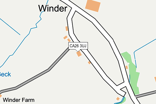 CA26 3UJ map - OS OpenMap – Local (Ordnance Survey)