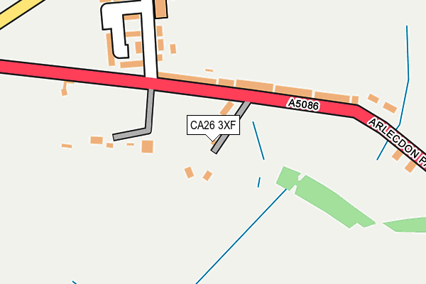 CA26 3XF map - OS OpenMap – Local (Ordnance Survey)