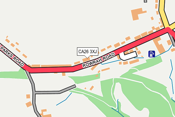 CA26 3XJ map - OS OpenMap – Local (Ordnance Survey)