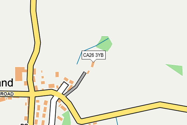 CA26 3YB map - OS OpenMap – Local (Ordnance Survey)