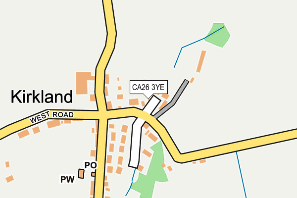 CA26 3YE map - OS OpenMap – Local (Ordnance Survey)