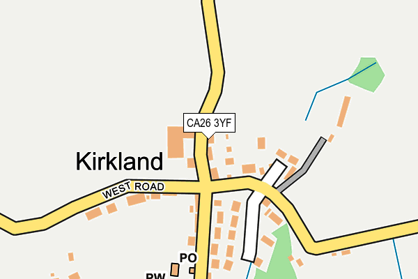 CA26 3YF map - OS OpenMap – Local (Ordnance Survey)