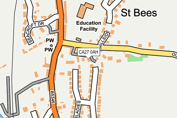 CA27 0AH map - OS OpenMap – Local (Ordnance Survey)