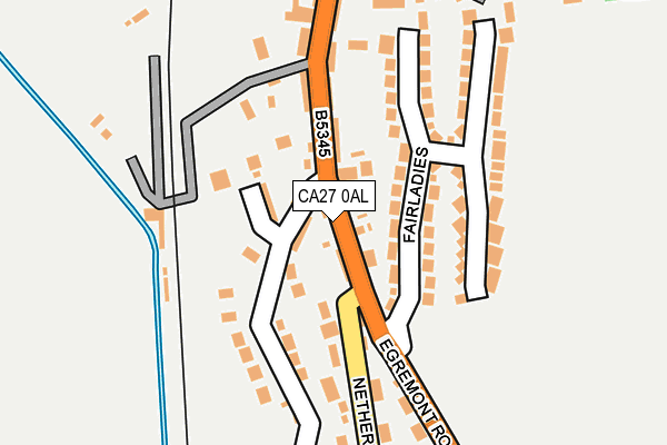 CA27 0AL map - OS OpenMap – Local (Ordnance Survey)