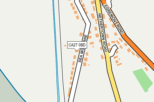 CA27 0BD map - OS OpenMap – Local (Ordnance Survey)