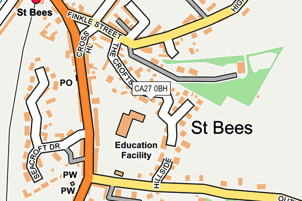 CA27 0BH map - OS OpenMap – Local (Ordnance Survey)