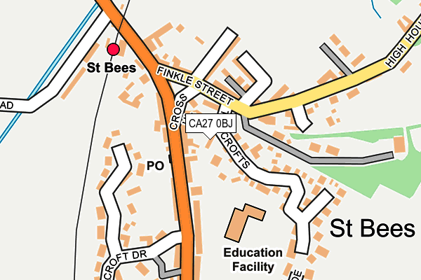 CA27 0BJ map - OS OpenMap – Local (Ordnance Survey)