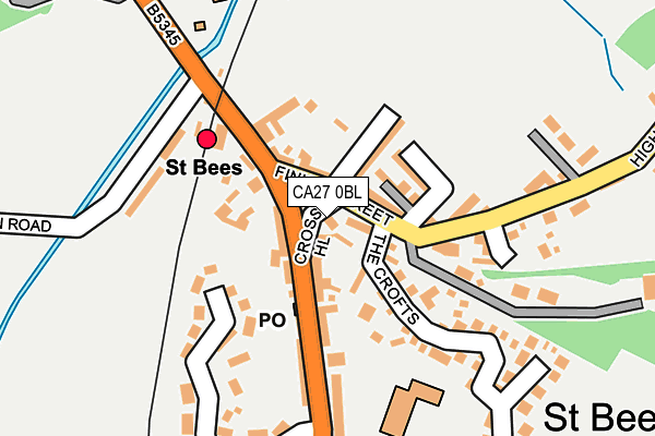 CA27 0BL map - OS OpenMap – Local (Ordnance Survey)