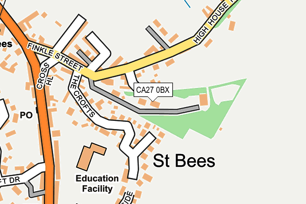 CA27 0BX map - OS OpenMap – Local (Ordnance Survey)