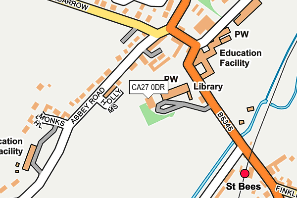 CA27 0DR map - OS OpenMap – Local (Ordnance Survey)