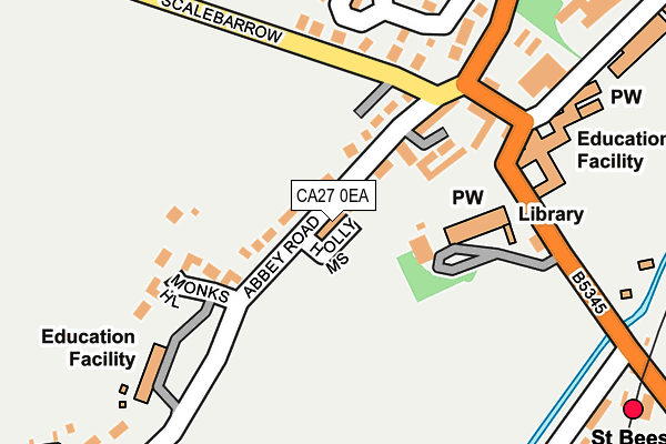 CA27 0EA map - OS OpenMap – Local (Ordnance Survey)