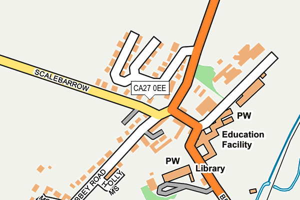 CA27 0EE map - OS OpenMap – Local (Ordnance Survey)