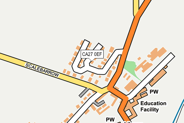 CA27 0EF map - OS OpenMap – Local (Ordnance Survey)