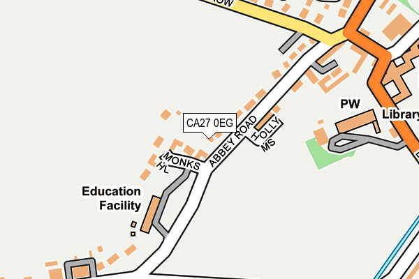 CA27 0EG map - OS OpenMap – Local (Ordnance Survey)