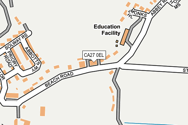 CA27 0EL map - OS OpenMap – Local (Ordnance Survey)