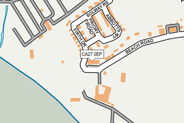 CA27 0EP map - OS OpenMap – Local (Ordnance Survey)