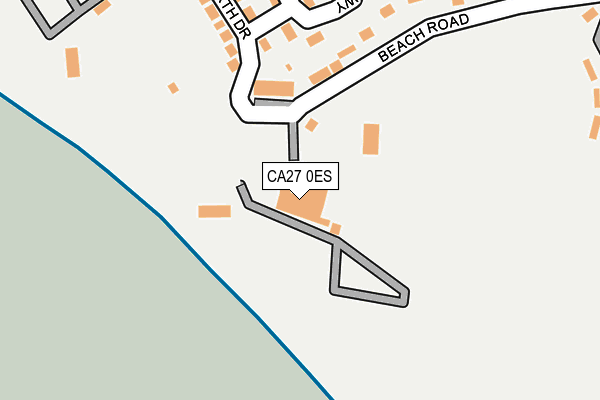 CA27 0ES map - OS OpenMap – Local (Ordnance Survey)