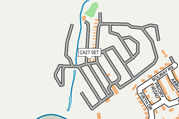 CA27 0ET map - OS OpenMap – Local (Ordnance Survey)