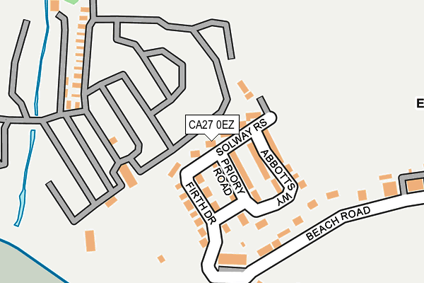 CA27 0EZ map - OS OpenMap – Local (Ordnance Survey)